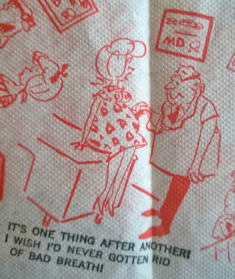 Illustration for article titled Artifact of the Day: This Cocktail Napkin Covered in Racy Jokes About the Pill and Pregnancy